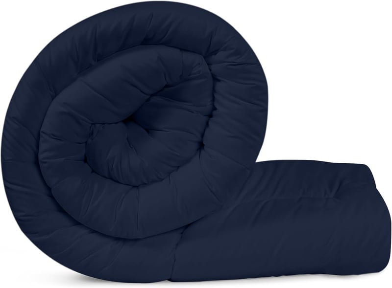 Utopia Bedding 180x200 cm Paplan Könnyű Takaró Lélegző Szövet Sötétkék