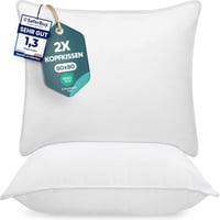 Utopia Bedding 2 darabos párna 80x80 cm, légáteresztő és puha alvópárna fehér - 80 x 80 cm (pack of 2), 2, White 1