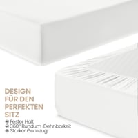 Utopia Bedding súprava 2 napínacích plachiet 180x200 cm, biele, brúsené mikrovlákno, hĺbka 35 cm, certifikát Oeko-Tex 5
