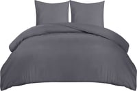 Set lenjerie de pat Utopia Bedding din microfibră, gri, 3 piese, 155x220 cm 1