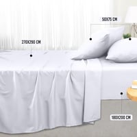 Utopia Bedding 4 részes ágyneműhuzat szett 180x200 cm fehér mikroszálas 2