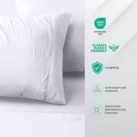 Utopia Bedding 4 részes ágyneműhuzat szett 180x200 cm fehér mikroszálas 4
