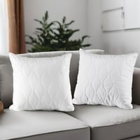 Utopia Bedding 50x50 cm párna szett (2 db), fehér steppelt díszpárna - 50 x 50 cm (2er Pack), 2, White 6