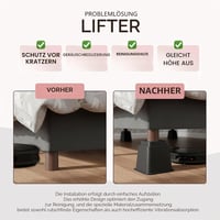 Utopia Bedding Bútorlábak 8 db-os szett 5-9 cm magasítható fekete 6