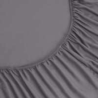 Utopia Bedding Gumis Lepedő 160x200 cm Szürke Mikroszálas - 160 x 200 cm, Grey 6
