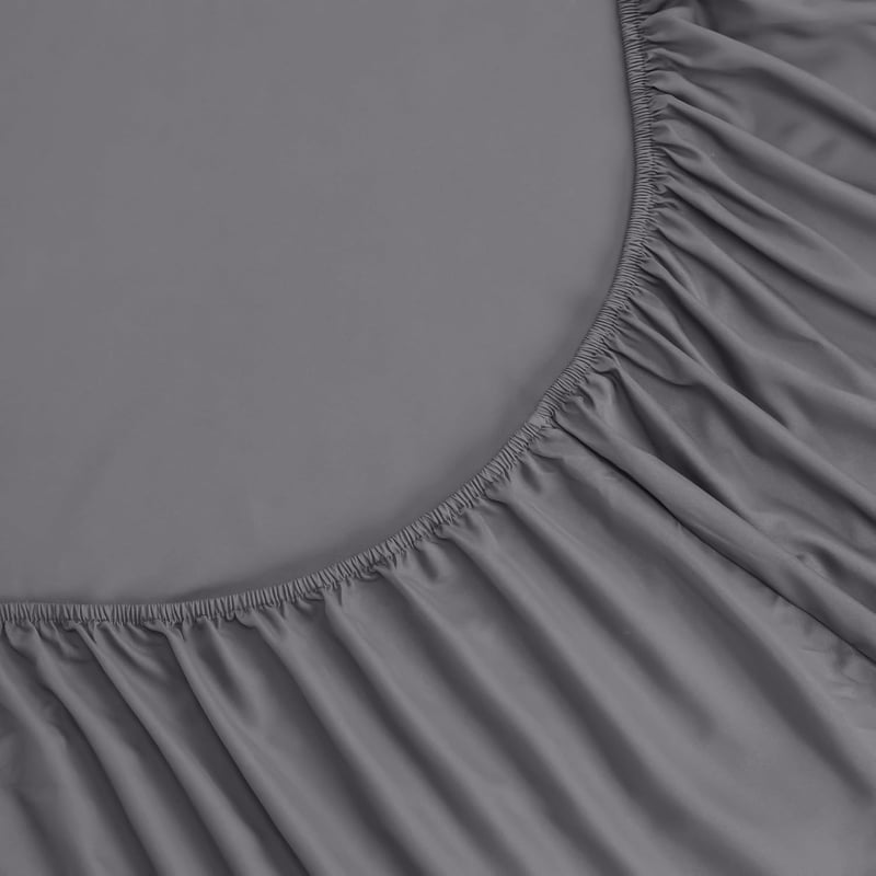 Utopia Bedding Gumis Lepedő 160x200 cm Szürke Mikroszálas - 160 x 200 cm, Grey