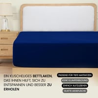 Utopia Bedding Gumis Lepedő 180x200 cm Királykék Mikroszálas 6