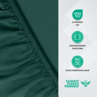 Utopia Bedding Plahta s gumicom 90x200 cm smaragdno zelena - Elastična zaštita za madrac za posteljinu 3
