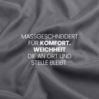 Utopia Bedding Napínacia plachta 90x200 cm sivá – Chránič matraca z brúseného polyesterového mikrovlákna s 35 cm hlbokými okrajmi, certifikát Oeko-Tex 7