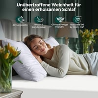 Utopia Bedding Gumis Lepedő, Mikroszálas, 180 x 200 cm, 30 cm Magas Matrachoz, Fehér, Puha Kefés Anyag, OEKO-TEX Minősítés 3