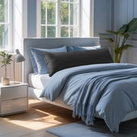 Utopia Bedding dlhý vankúš na telo 40x145 cm, s mäkkou výplňou z dutého vlákna, biely tehotenský vankúš pre spánok na boku a podporu počas materstva 2