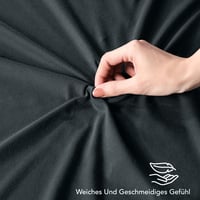 Cearșaf cu elastic din jerseu Utopia Bedding Antracit 180x200 cm - Cearșaf din bumbac elastic pentru protecția saltelei 7