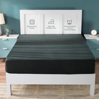 Cearșaf cu elastic din jerseu Utopia Bedding Antracit 180x200 cm - Cearșaf din bumbac elastic pentru protecția saltelei 5