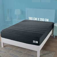 Cearșaf cu elastic din jerseu Utopia Bedding Antracit 180x200 cm - Cearșaf din bumbac elastic pentru protecția saltelei 3