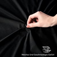 Cearșaf cu elastic Utopia Bedding din jerse, negru, 140x200 cm - Husă de pat elastică cu aspect de bumbac 7