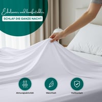 Utopia Bedding Ploché plachty 270x290 cm biele, bez gumy, posteľná bielizeň 4