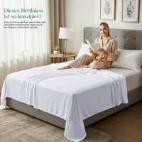 Utopia Bedding Ploché plachty 270x290 cm biele, bez gumy, posteľná bielizeň 6