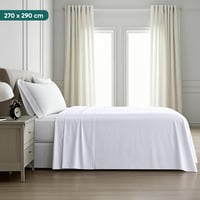 Utopia Bedding Ploché plachty 270x290 cm biele, bez gumy, posteľná bielizeň 3