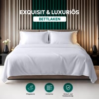 Utopia Bedding Ploché plachty 270x290 cm biele, bez gumy, posteľná bielizeň 2