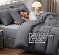 Utopia Bedding Mikroszálas Ágyneműhuzat 200x220 cm Szürke + 2 Párnahuzat 3