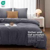 Utopia Bedding Mikroszálas Ágyneműhuzat 200x220 cm Szürke + 2 Párnahuzat 2
