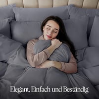 Utopia Bedding Mikroszálas Ágyneműhuzat 200x220 cm Szürke + 2 Párnahuzat 10