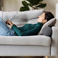 Utopia Bedding Vankúš na krk, súprava 2 ks, 15x40 cm, valcový vankúš, dekoračný vankúš, sivý, opora pod kolená, podpora krku, joga, relaxácia 2