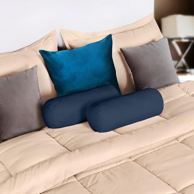 Utopia Bedding Nyakpárna szett 2 db 15x40 cm sötétkék dekoratív párna