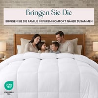 Utopia Bedding Pilotă 220x240 cm, albă, din microfibră, hipoalergenică, matlasată, călduroasă, de iarnă, pentru persoane alergice 4