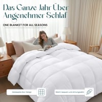 Utopia Bedding Pilotă 220x240 cm, albă, din microfibră, hipoalergenică, matlasată, călduroasă, de iarnă, pentru persoane alergice 2