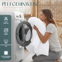 Utopia Bedding Pilotă 220x240 cm, albă, din microfibră, hipoalergenică, matlasată, călduroasă, de iarnă, pentru persoane alergice 8