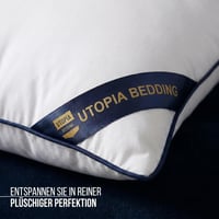 Set 2 Perne Utopia Bedding 65x65 cm, Albe, pentru Canapea, cu Umplutură Moale 6