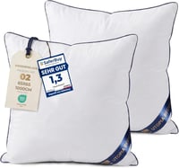 Set 2 Perne Utopia Bedding 65x65 cm, Albe, pentru Canapea, cu Umplutură Moale 1