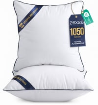 Set 2 Perne Utopia Bedding 65x65 cm, Albe, pentru Canapea, cu Umplutură Moale 4