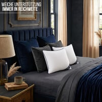 Set 2 Perne Utopia Bedding 65x65 cm, Albe, pentru Canapea, cu Umplutură Moale 9