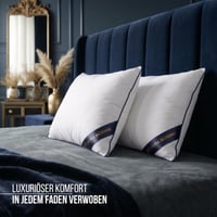Set 2 Perne Utopia Bedding 65x65 cm, Albe, pentru Canapea, cu Umplutură Moale 5