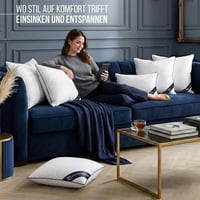 Set 2 Perne Utopia Bedding 65x65 cm, Albe, pentru Canapea, cu Umplutură Moale 3