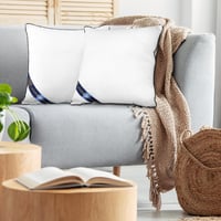 Set 2 Perne Utopia Bedding 65x65 cm, Albe, pentru Canapea, cu Umplutură Moale 2