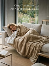 Utopia Bedding Sherpa prikrývka, teplá obojstranná plyšová deka na pohovku, posteľ, kempovanie – ťavia farba, 228x228 cm, huňatý flís 3