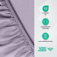 Napínacia plachta Utopia Bedding 160x200 cm, levanduľová – elastická ochranná plachta na matrac 3