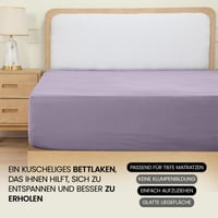 Napínacia plachta Utopia Bedding 160x200 cm, levanduľová – elastická ochranná plachta na matrac 6