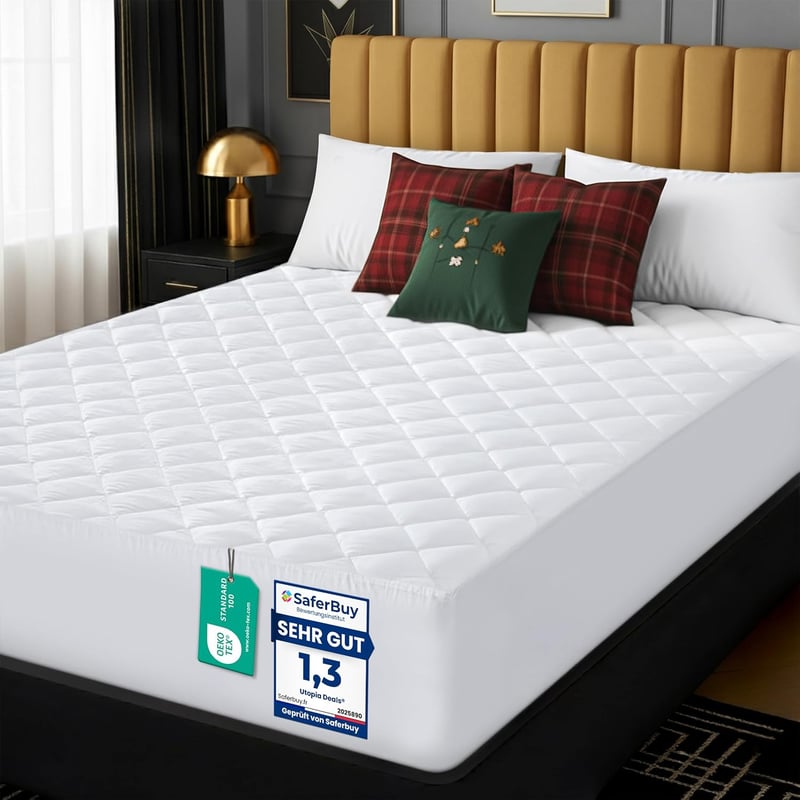 Utopia Bedding Steppelt Mikroszálas Matracvédő és Felhajtható Matrachtakaró 30 cm-ig