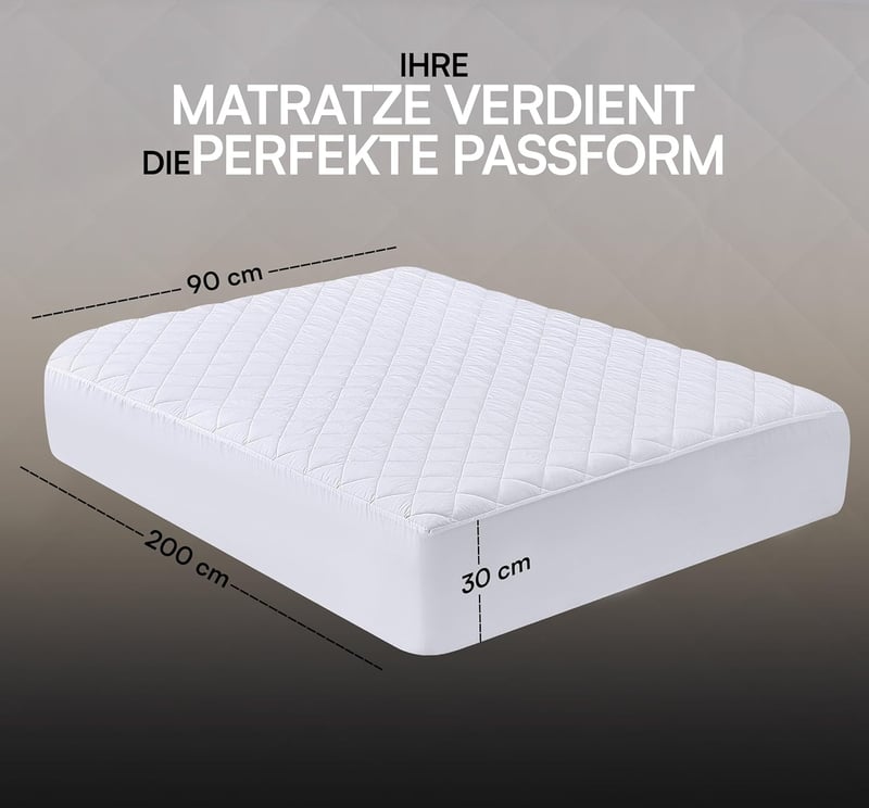 Utopia Bedding Steppelt Mikroszálas Matracvédő és Felhajtható Matrachtakaró 30 cm-ig