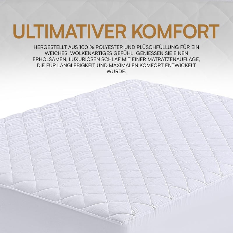 Utopia Bedding Steppelt Mikroszálas Matracvédő és Matractopper 30 cm-ig