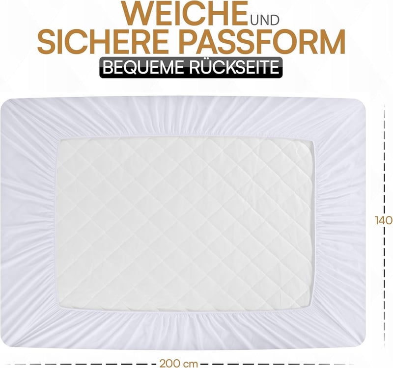 Utopia Bedding Steppelt Mikroszálas Matracvédő és Matractopper 30 cm-ig