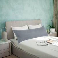 Utopia Bedding Vankúš na telo pre spiacich na boku a tehotné ženy, 40x145 cm, mäkká polyesterová výplň, sivý 3