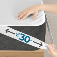 Utopia Bedding Nepremokavý chránič matraca 140x200 cm, certifikát Oeko-Tex, priedušný, s elastickými rohovými popruhmi, ochrana pri inkontinencii, biely 4