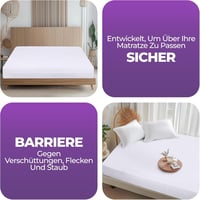 Utopia Bedding nepremokavý chránič matraca so zipsom 90x200x20 cm, 2 ks, s certifikátom Oeko-Tex 7