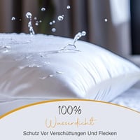 Husă de pernă impermeabilă Utopia Bedding cu fermoar 40x80 cm, 4 bucăți, anti-ploșnițe 3