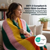 Utopia Crafts Priadza na pletenie a háčkovanie 3x100g (900m) DK Akrylová priadza Oeko-Tex 100 - Kukurične žltá 8